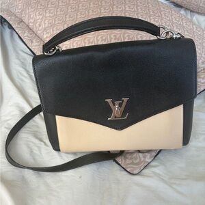 Louis Vuitton Mylockme Vanille Noir Top Handle Shoulder Bag